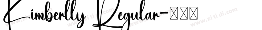 Kimberlly Regular字体转换